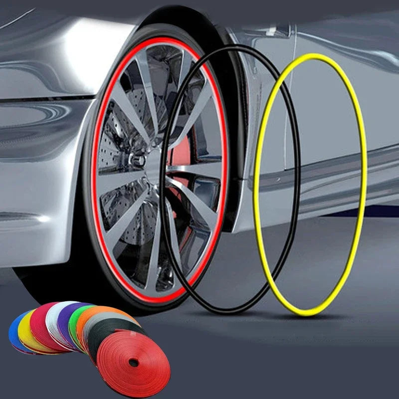 Universal Car Wheel Rim Edge Protector – Rubber Strip Tire Guard Sticker, Performance Fit